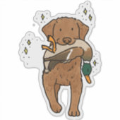 Chesapeake Bay Retriever Jacht Auto Sticker (Voorkant)