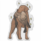 Chesapeake Bay Retriever Jacht Auto Sticker (Voorkant)