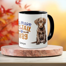 Chesapeake Bay Retriever Je maakt mijn staart wag Mok