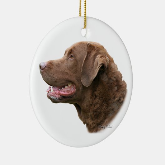 Chesapeake Bay Retriever Keramisch Ornament (Rechts)