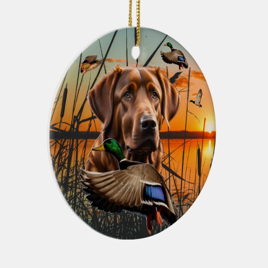  Chesapeake Bay Retriever Keramisch Ornament (Rechts)