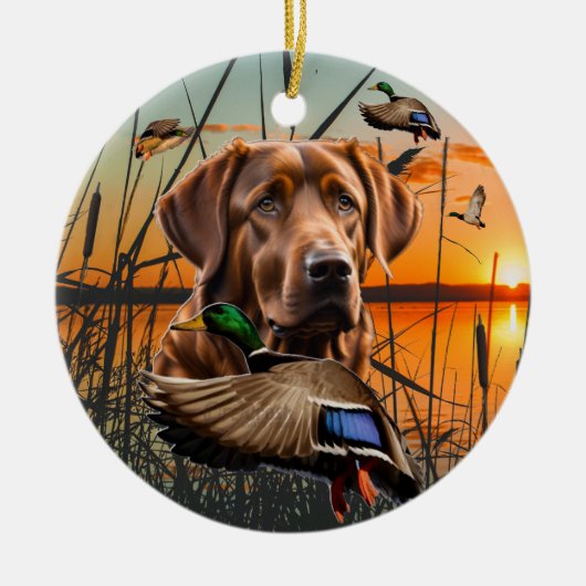  Chesapeake Bay Retriever Keramisch Ornament (Voorkant)
