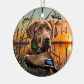  Chesapeake Bay Retriever Keramisch Ornament (Links)