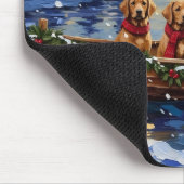 Chesapeake Bay Retriever Kerstboot Vakantie Muismat (Hoek)