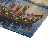 Chesapeake Bay Retriever Kerstboot Vakantie Snijplank (Hoek)