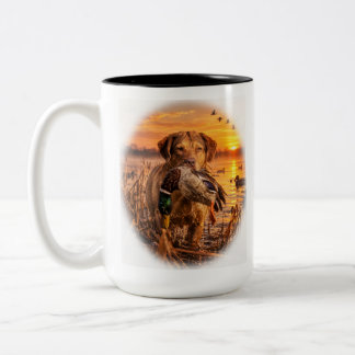 Chesapeake Bay Retriever koffiemok Tweekleurige Koffiemok