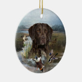 Chesapeake Bay Retriever, Kunst Keramisch Ornament (Rechts)