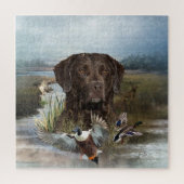 Chesapeake Bay Retriever, Kunst Legpuzzel (Verticaal)