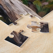 Chesapeake Bay Retriever Moeras Kunst Legpuzzel (Zijkant)