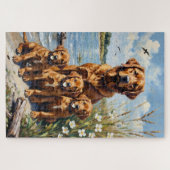 Chesapeake Bay Retriever Moeras Kunst Legpuzzel (Horizontaal)