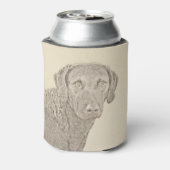 Chesapeake Bay Retriever originele hondkunst schil Blikjeskoeler (Blikje Achterkant)