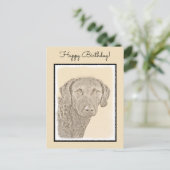 Chesapeake Bay Retriever originele hondkunst schil Briefkaart (Staand voorkant)