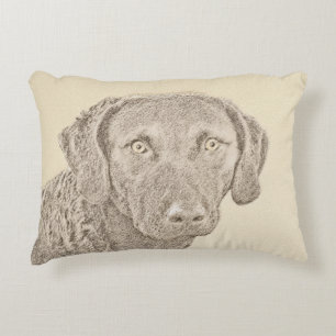 Chesapeake Bay Retriever originele hondkunst schil Decoratief Kussen