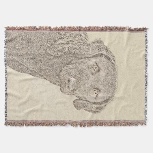 Chesapeake Bay Retriever originele hondkunst schil Deken (Voorkant)