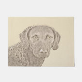 Chesapeake Bay Retriever originele hondkunst schil Deurmat (Voorkant)