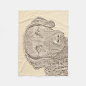 Chesapeake Bay Retriever originele hondkunst schil Fleece Deken (Voorkant)