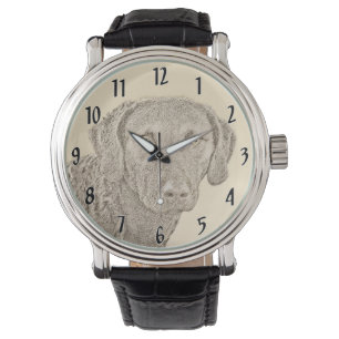 Chesapeake Bay Retriever originele hondkunst schil Horloge