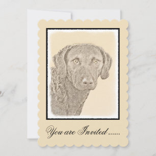 Chesapeake Bay Retriever originele hondkunst schil Kaart