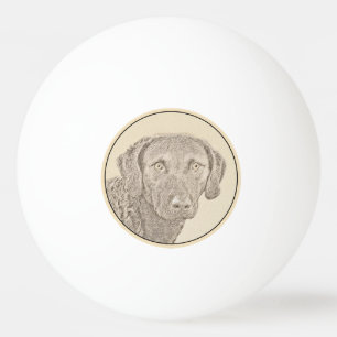 Chesapeake Bay Retriever originele hondkunst schil Pingpongbal