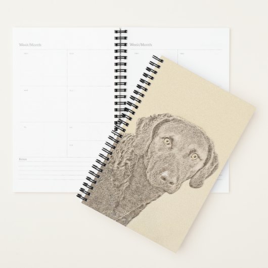 Chesapeake Bay Retriever originele hondkunst schil Planner (Display)