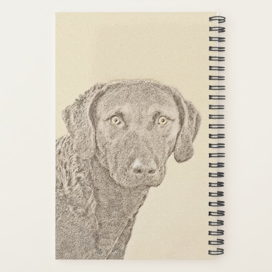 Chesapeake Bay Retriever originele hondkunst schil Planner (Achterkant)