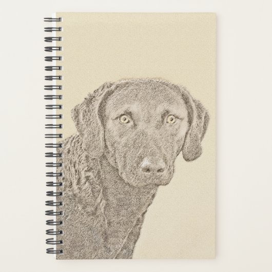 Chesapeake Bay Retriever originele hondkunst schil Planner (Voorkant)