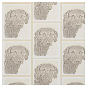 Chesapeake Bay Retriever originele hondkunst schil Stof