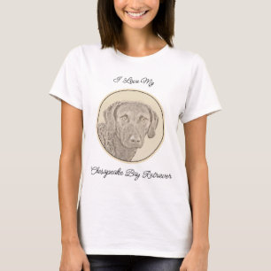 Chesapeake Bay Retriever originele hondkunst schil T-shirt