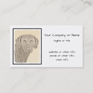Chesapeake Bay Retriever originele hondkunst schil Visitekaartje