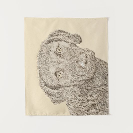 Chesapeake Bay Retriever originele hondkunst schil Wandkleed (Voorkant)