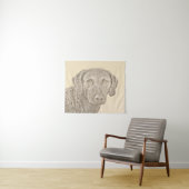 Chesapeake Bay Retriever originele hondkunst schil Wandkleed (In Situ (horizontaal))