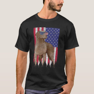 Chesapeake Bay Retriever Patriotic Dog Verenigde S T-shirt