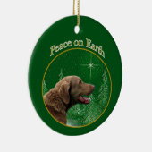 Chesapeake Bay Retriever Peace Keramisch Ornament (Rechts)