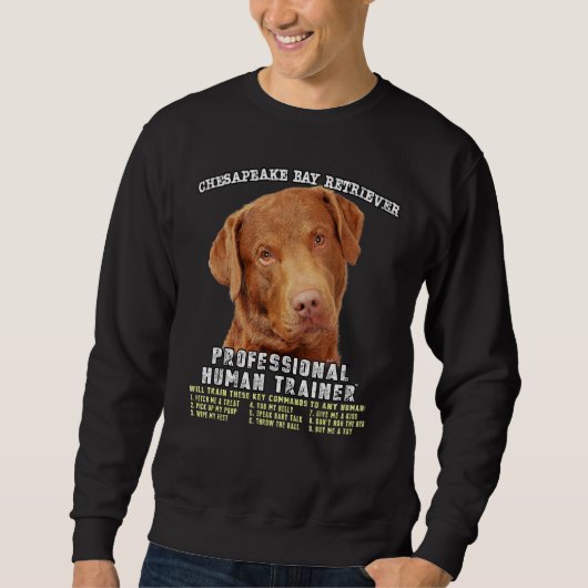 Chesapeake Bay Retriever Professional Human Traine Trui (Voorkant)