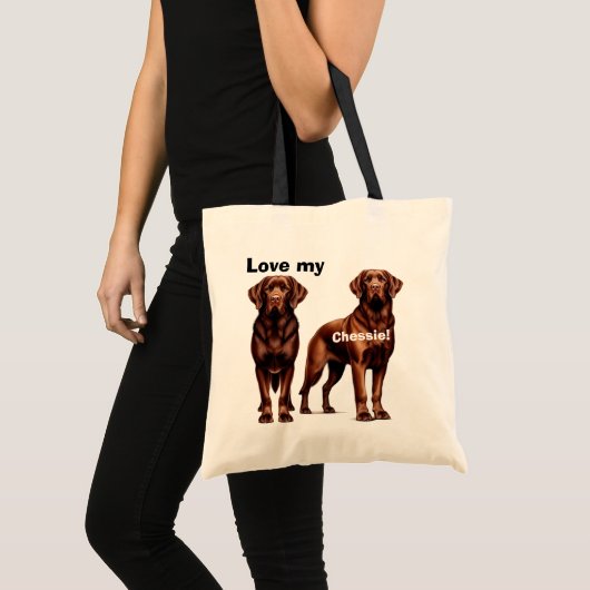 Chesapeake Bay Retriever Puppy Tote Bag (Voorkant (product))