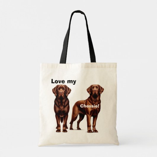 Chesapeake Bay Retriever Puppy Tote Bag (Achterkant)