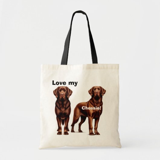 Chesapeake Bay Retriever Puppy Tote Bag (Voorkant)