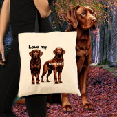 Chesapeake Bay Retriever Puppy Tote Bag
