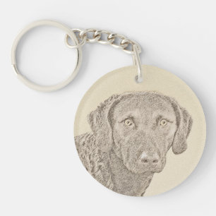Chesapeake Bay Retriever schilderende originele do Sleutelhanger