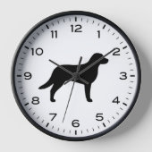 Chesapeake Bay Retriever Silhouette Chessie Clock (Voorkant)