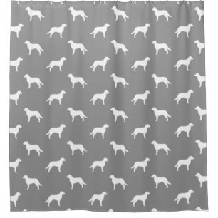 Chesapeake Bay Retriever Silhouetten Patroon Douchegordijn
