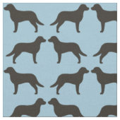 Chesapeake Bay Retriever Silhouettes Chessies Stof (Close Up)