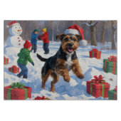 Chesapeake Bay Retriever Sneeuw met Kerstmis Pet Snijplank (Voorkant)