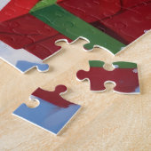Chesapeake Bay Retriever Sneeuw met Kerstmuts Legpuzzel (Zijkant)