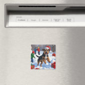 Chesapeake Bay Retriever Sneeuw met Kerstmuts Magneet (Insitu (Vaatwasser))