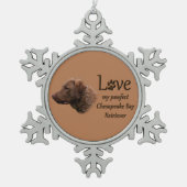 Chesapeake Bay Retriever Tin Sneeuwvlok Ornament (Voorkant)