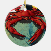 Chesapeake Bay Retriever van Maryland, Chessie Keramisch Ornament (Achterkant)