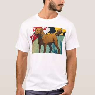 Chesapeake Bay Retriever van Maryland, Chessie T-shirt