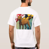 Chesapeake Bay Retriever van Maryland, Chessie T-shirt (Achterkant)