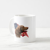 Chesapeake Bay Retriever-vlag Koffiemok (Voorkant links)